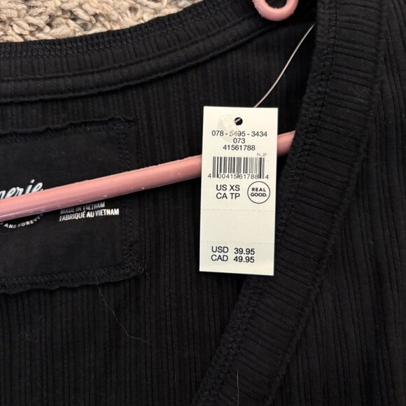 Aerie Long Sleeve Cross Front Bodysuit - Picture 3 of 7